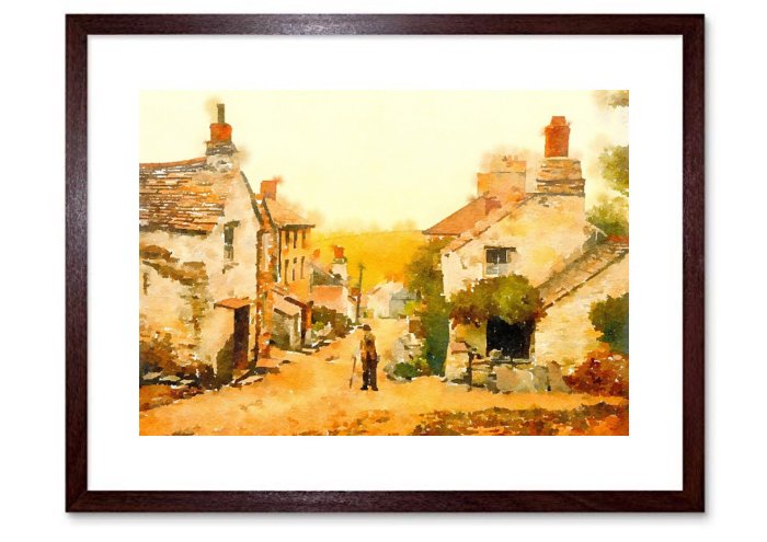 Village Watercolour Village Watercolour